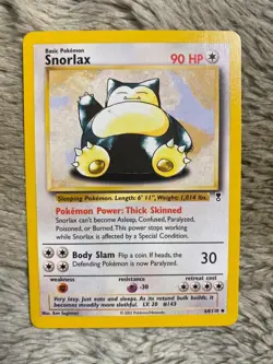 Snorlax Legendary Collection Uncommon 64/110 Pokemon Card Near Mint - Image 2