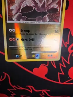 2009 Pokemon TCG Platinum Supreme Victors Rhyhorn Reverse Holo Card 122/147 MP - Image 3