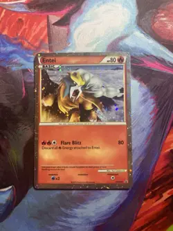 Entei HGSS20 Black Star Promo 2010 Holo Card EX Pokemon TCG - Image 4