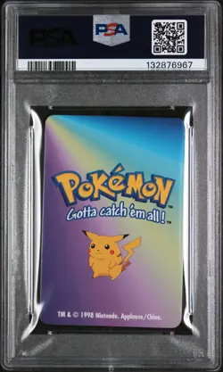 1998 KFC POKEMON CARD GAME #25 PIKACHU PSA 7 - Image 2