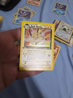Pokemon cards 1st edition Dark Raichu holo 83/82 - Image 1