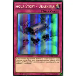 DRL2-EN045 AQUA STORY - URASHIMA SUPER RARE 1ST EDITION NEAR MINT YuGiOh TCG - Image 1