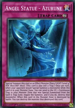 BLVO-EN079 Angel Statue - Azurune Super Rare 1st Edition Near Mint YuGiOh TCG - Image 1
