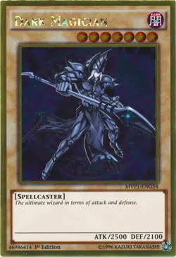 Yugioh! LP Dark Magician - MVP1-ENG54 - Gold Rare - 1st Edition Lightly Played, - Image 1