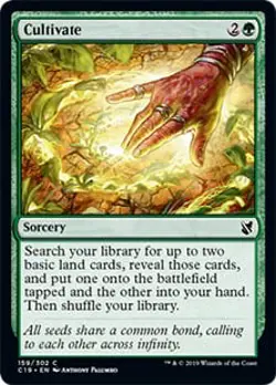 Cultivate Commander 2019 HEAVILY PLD Green Common MAGIC GATHERING CARD ABUGames - Image 1