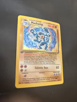 Pokemon TCG Machamp 1st Edition Holo Rare Card 8/102 - Image 3