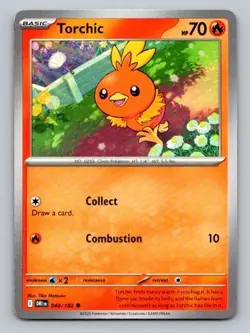 2025 Pokemon Card Destined Rivals Torchic 40/182 - Image 1
