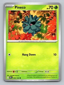 2025 Pokemon Card Destined Rivals Pineco 4/182 - Image 1