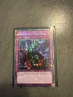 Yu-Gi-Oh Bottomless Trap Hole MP25-EN018 Starlight Rare 1st Edition NM - Image 1