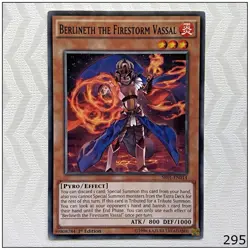 Berlineth the Firestorm Vassal - SR01-EN014 - Common 1st Edition Yugioh - Image 1