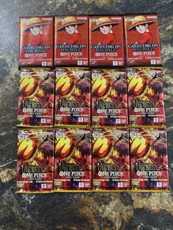 One Piece OP-13 PRB-02 Booster Pack Factory Sealed X12 1/2 Booster Box Quantity - Image 1