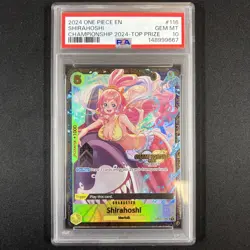 Shirahoshi OP03-116 PSA 10 October Championship 2024 Online Regional One Piece - Image 1