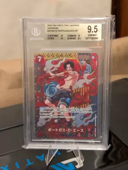 OP02-013 Portgas D Ace SP Two Legends Japanese BGS 9.5 - ONE PIECE TCG - Image 1