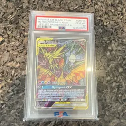 Pokemon Moltres & Zapdos & Articuno GX SM210 Black Star Promo PSA 10 Holo - Image 1