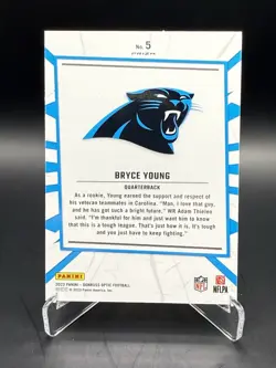2023 Bryce Young Panini Optic Holo My House Rookie Card RC Panthers - Image 2