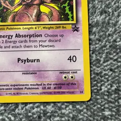 VINTAGE Mewtwo #14 Black Star Movie PROMO 1999 WOTC Rare NM Pokemon Card - Image 5