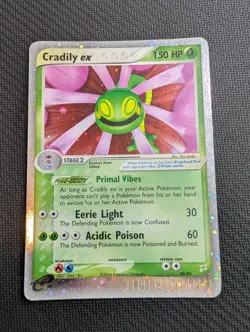 Pokemon Cradily ex 2004 EX Sandstorm 90/95 Holo Rare Card TCG English - Image 1