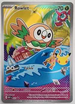 Pokemon Trading Card TCG Rowlet Full Art Holo 043 Promo Nintendo 2026 - Image 1