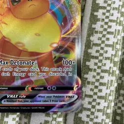 Pokemon TCG Flareon VMAX Evolving Skies Ultra Rare Card 18/203 - Image 4
