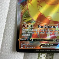 Pokemon TCG Flareon VMAX Evolving Skies Ultra Rare Card 18/203 - Image 5