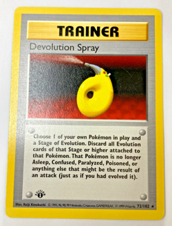 Auth Pokemon Card Trainer Devolution Spray 72/102 1st Ed English from Japan - Image 1