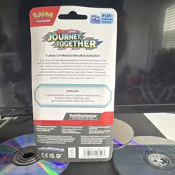 Pokemon TCG Journey Together Booster Pack Scraggy Promo Card & Coin - Image 2