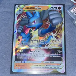 Pokemon Lucario VSTAR SWSH214 Promo Holo Vstar 270 HP English TCG Card - Image 1