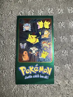 Topps Pokemon Animation Series 2 Jumbo Card Pikachu and Friends 1 of 5 - Image 1