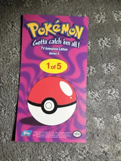 Topps Pokemon Animation Series 2 Jumbo Card Pikachu and Friends 1 of 5 - Image 2