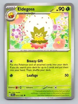 2024 Pokemon Card Stellar Crown Eldegoss 11/142 - Image 1