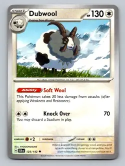 2024 Pokemon Card Stellar Crown Dubwool 125/142 - Image 1