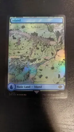 Island (274) Lord of the Rings Foil Magic the Gathering card - Image 2