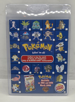 Pokemon 1999 Burger King Movie Checklist Promo Card Vintage First Movie - Image 1