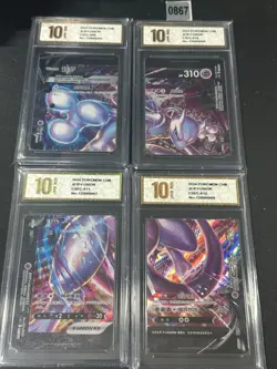 Mewtwo V-union Promo CSEC-009-CSEC-012 Combination Set Pokemon Card Grade10 - Image 1