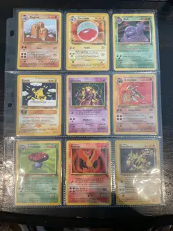 Pokemon Card Lot 9 Vintage WoTC Rares 🔥LP - HP Base Jungle Fossil Neo Promo - Image 1