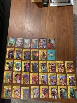 Huge Lot 7,454 Overpower Card Game CCG TCG X-Men Image Classic Monumental IQ JLA - Image 2