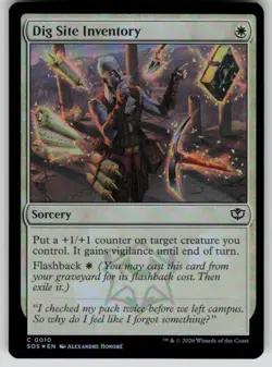 Dig Site Inventory Foil Common Secrets of Strixhaven 10 MTG Near Mint 2026 - Image 1