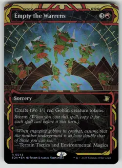 Empty the Warrens Foil Rare Secrets of Strixhaven: Mystical Archive 43 MTG NM - Image 1