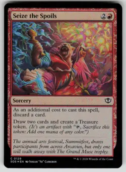 Seize the Spoils Foil Common Secrets of Strixhaven 129 MTG Near Mint 2026 - Image 1