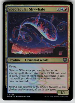 Spectacular Skywhale Foil Uncommon Secrets of Strixhaven 229 MTG Near Mint 2026 - Image 1