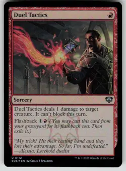 Duel Tactics Foil Uncommon Secrets of Strixhaven 112 MTG Near Mint 2026 - Image 1