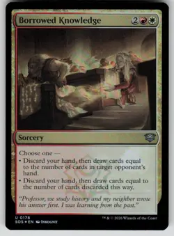 Borrowed Knowledge Foil Uncommon Secrets of Strixhaven 178 MTG Near Mint 2026 - Image 1