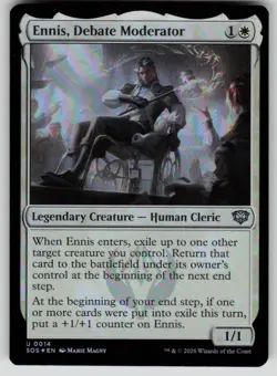 Ennis, Debate Moderator Foil Uncommon Secrets of Strixhaven 14 MTG NM 2026 - Image 1