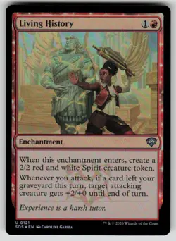 Living History Foil Uncommon Secrets of Strixhaven 121 MTG Near Mint 2026 - Image 1