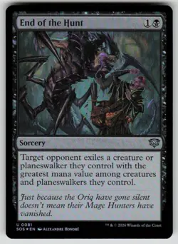 End of the Hunt Foil Uncommon Secrets of Strixhaven 81 MTG Near Mint 2026 - Image 1