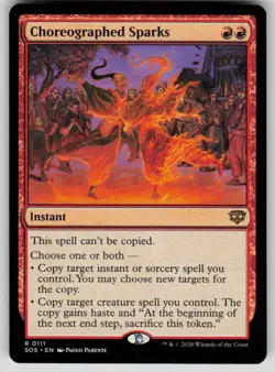 Choreographed Sparks Rare Secrets of Strixhaven 111 MTG Near Mint 2026 - Image 1