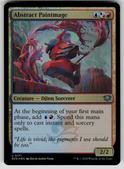 Abstract Paintmage Foil Uncommon Secrets of Strixhaven 171 MTG Near Mint 2026 - Image 1