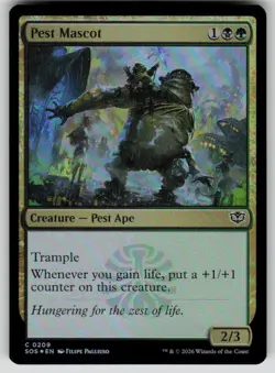 Pest Mascot Foil Common Secrets of Strixhaven 209 MTG Near Mint 2026 - Image 1