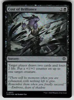 Cost of Brilliance Foil Common Secrets of Strixhaven 77 MTG Near Mint 2026 - Image 1