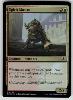 Spirit Mascot Foil Common Secrets of Strixhaven 230 MTG Near Mint 2026 - Image 1